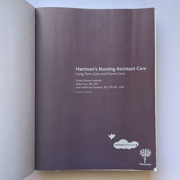 Hartmans Nursing Assistant Long Term and Home Care Textbook 4th Edition Paperbac - Picture 2 of 13